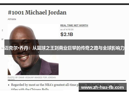 迈克尔·乔丹：从篮球之王到商业巨擘的传奇之路与全球影响力